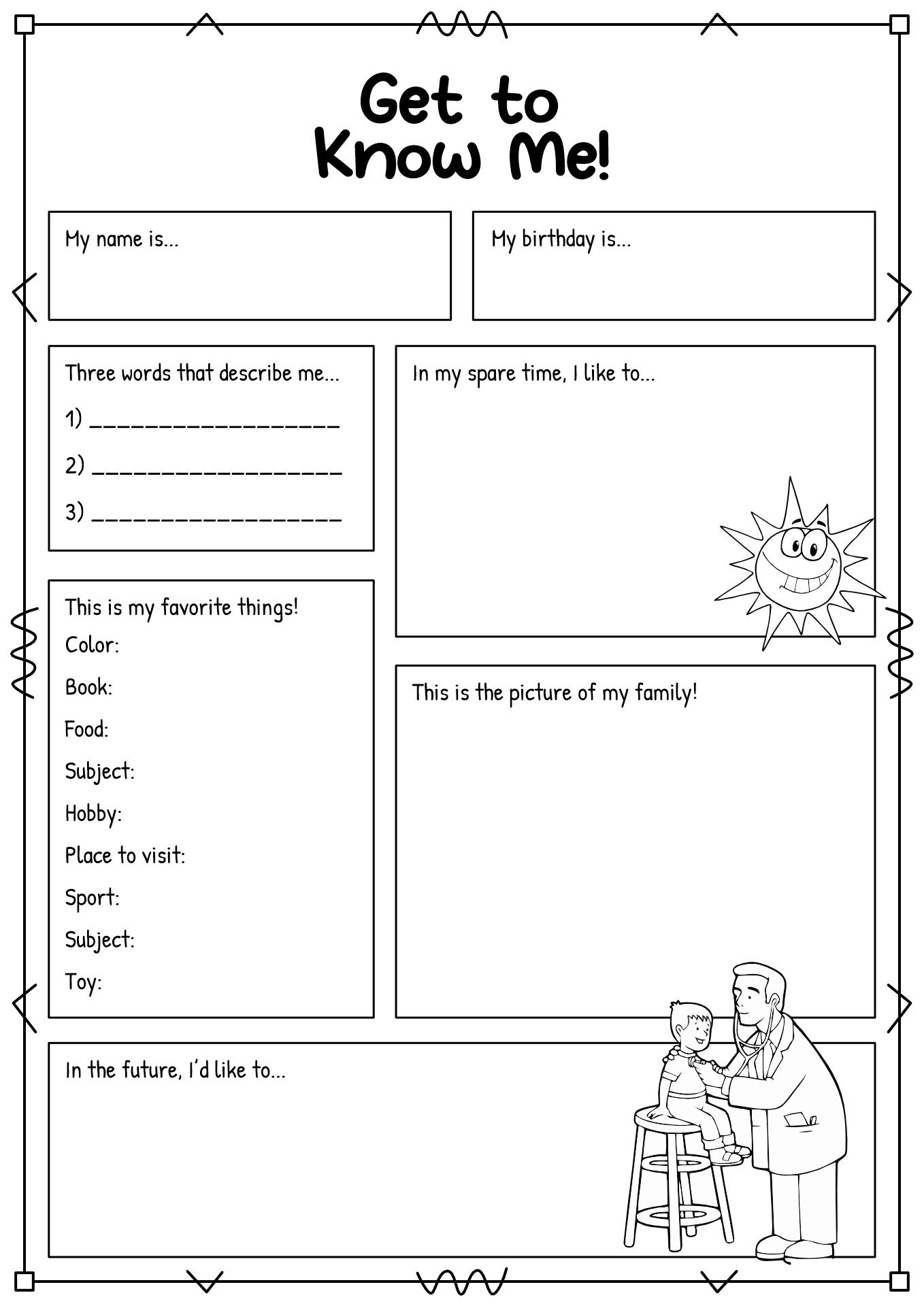 Free Student Get To Know You Worksheet Download Free Student Get To Know You Worksheet Png Images Free Worksheets On Clipart Library
