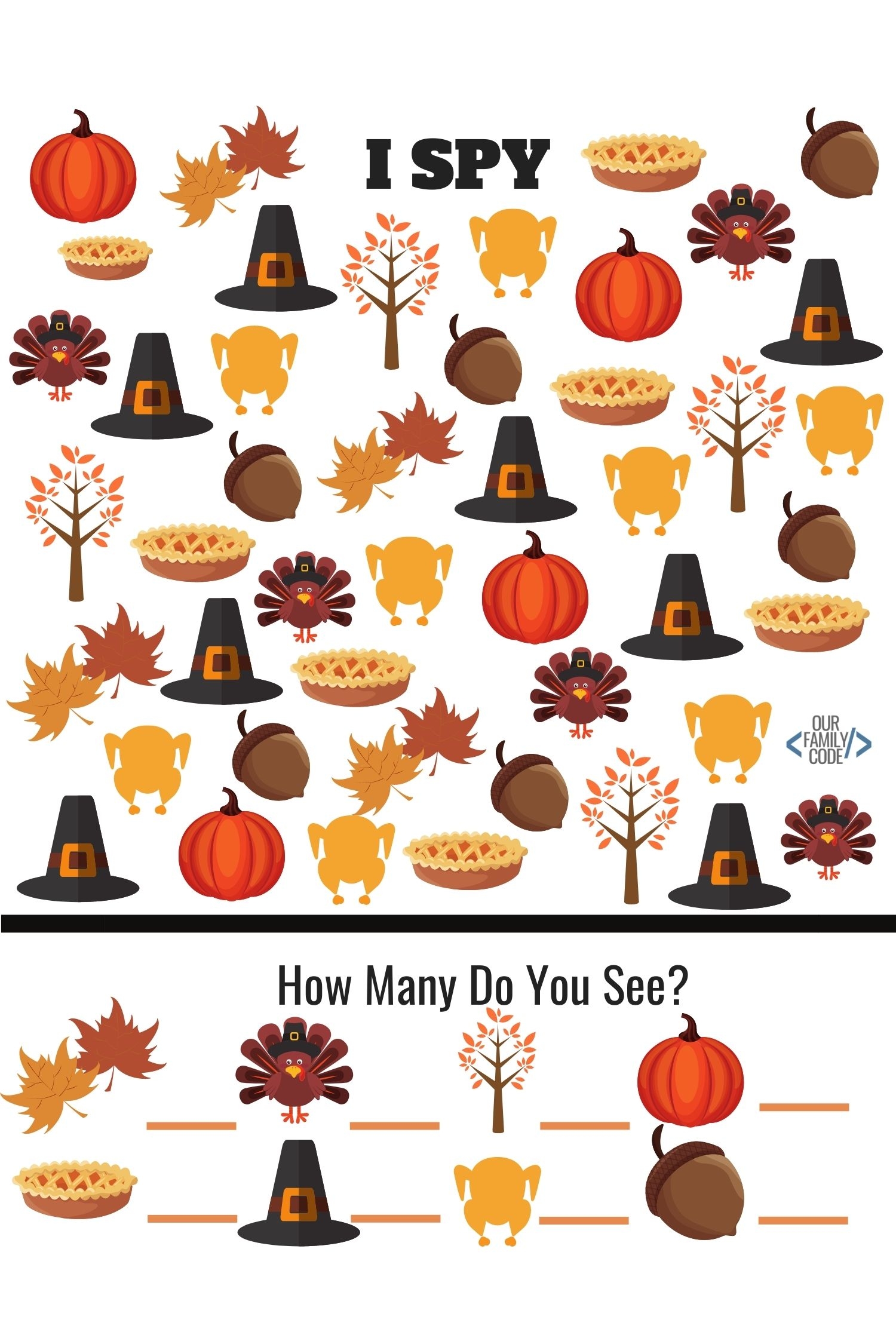 Printable Thanksgiving Worksheets