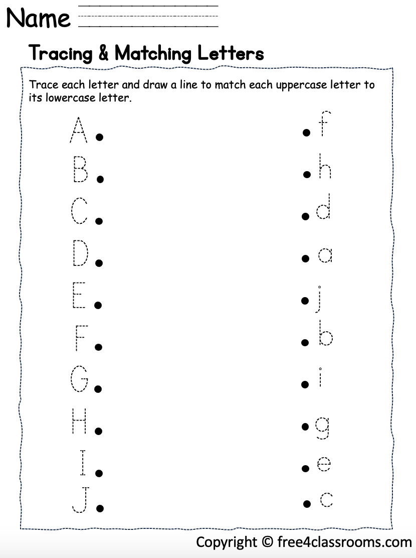 Alphabet Letter Worksheets Printable