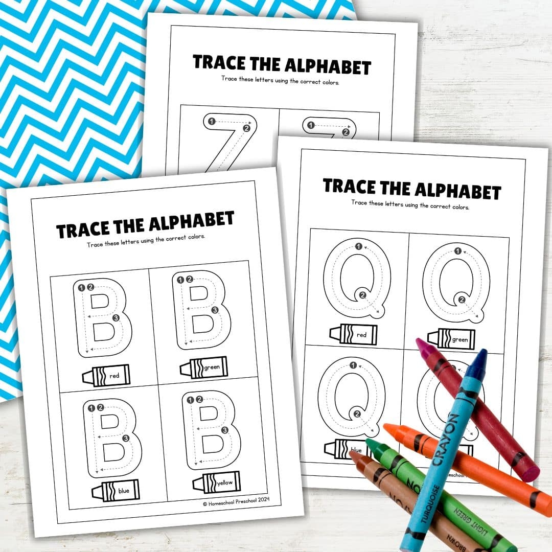 FREE Uppercase Alphabet Tracing Worksheets For Preschool