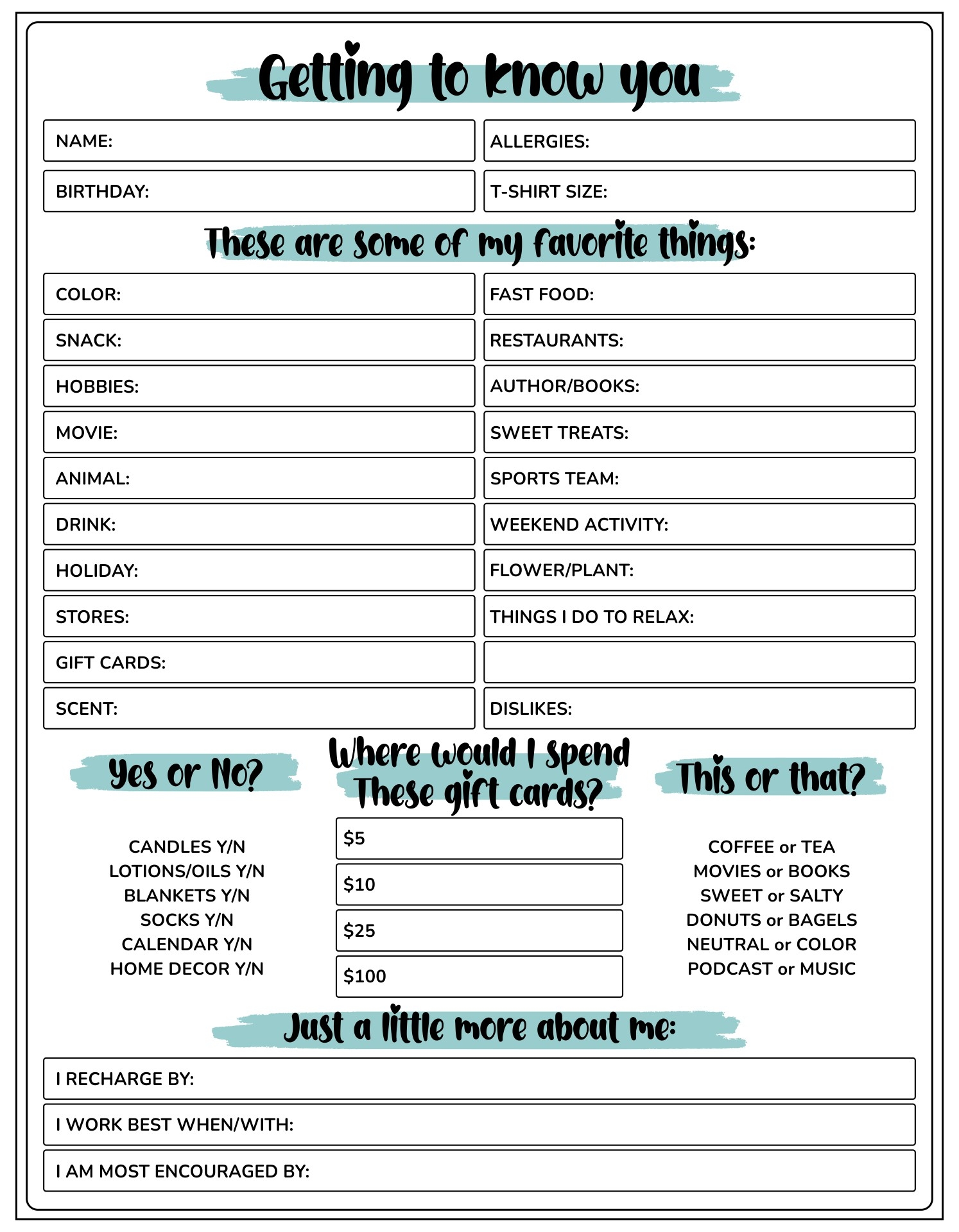 Getting To Know You For Adults 10 Free PDF Printables Printablee Getting To Know You For Adults 10 Free PDF Printables Printablee