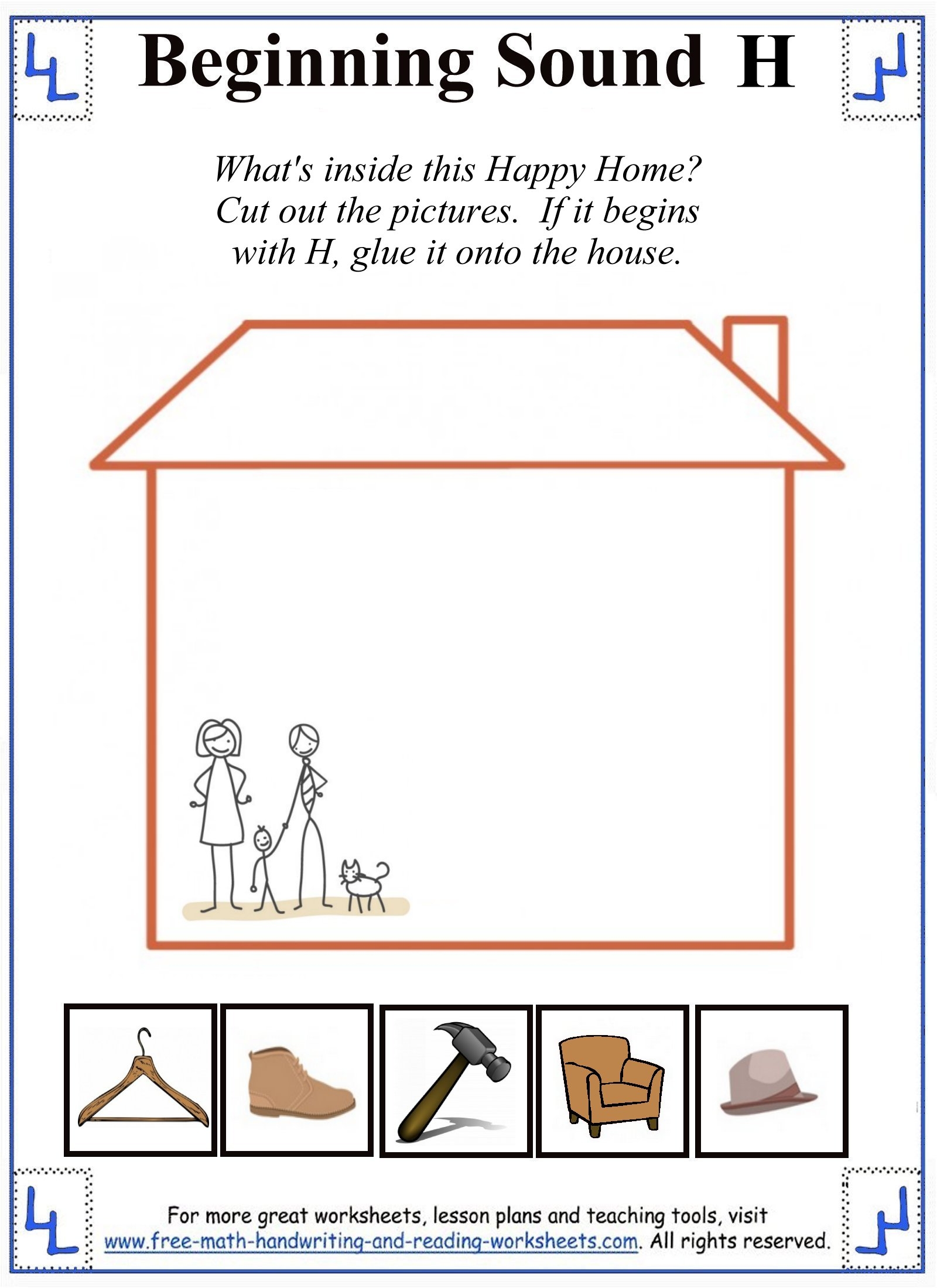 Free Printable Letter H Worksheets For Kindergarten Free Printable Letter H Worksheets For Kindergarten