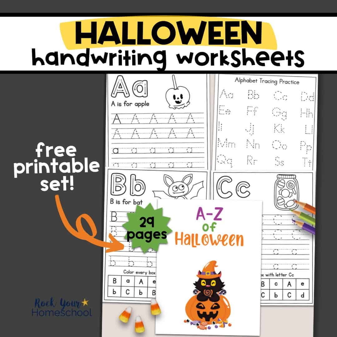 Halloween Handwriting Worksheets Rock Your Homeschool