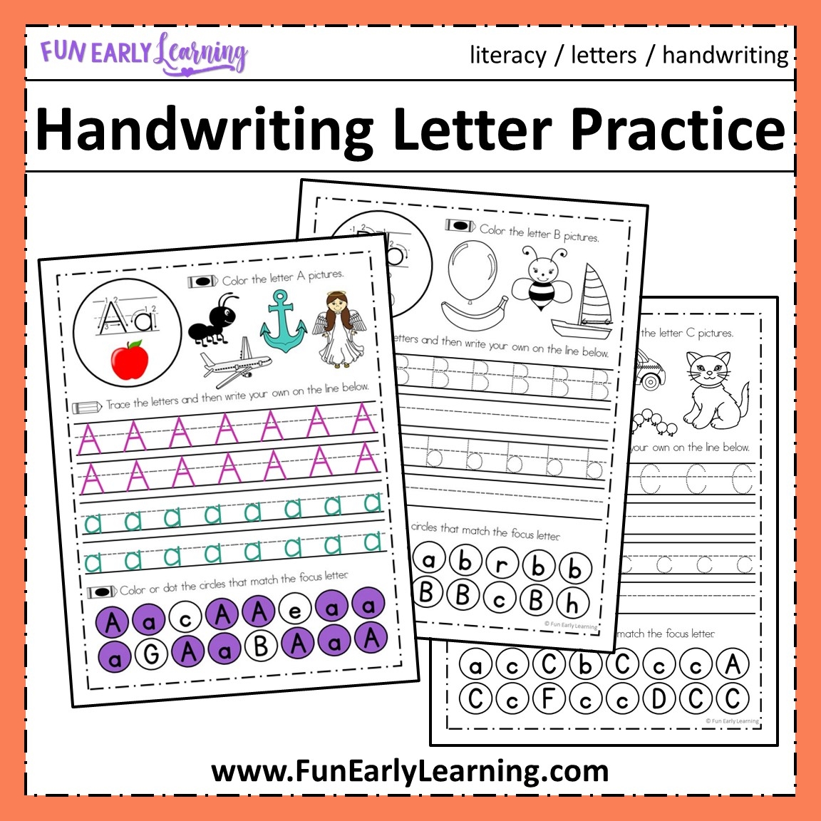 Handwriting Letter Practice Fun Early Learning