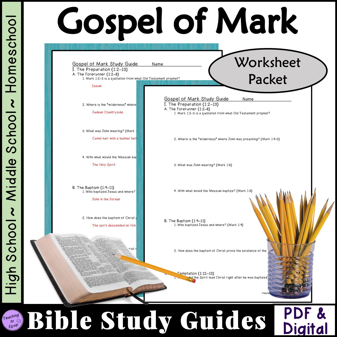 Jeremiah Bible Study Questions Ch 1 25 Worksheet Packet Made By Teachers Jeremiah Bible Study Questions Ch 1 25 Worksheet Packet Made By Teachers