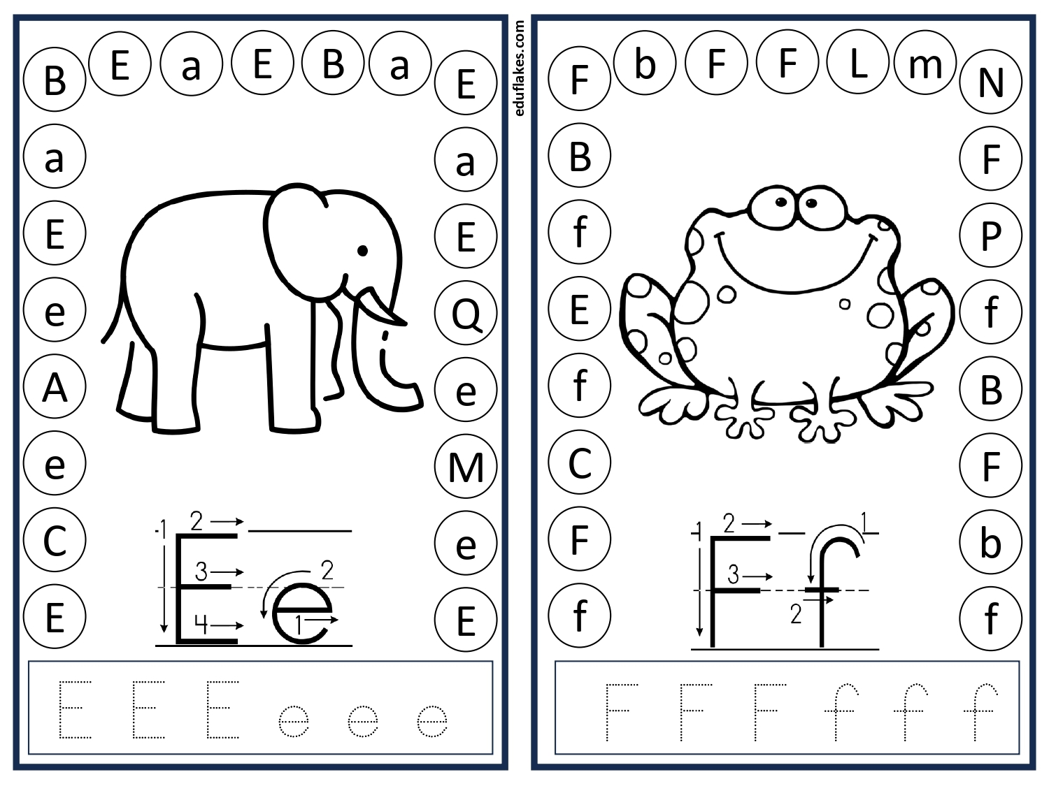 Kindergarten Alphabets Identification Upper Case And Lower Case Free PDF Eduflakes