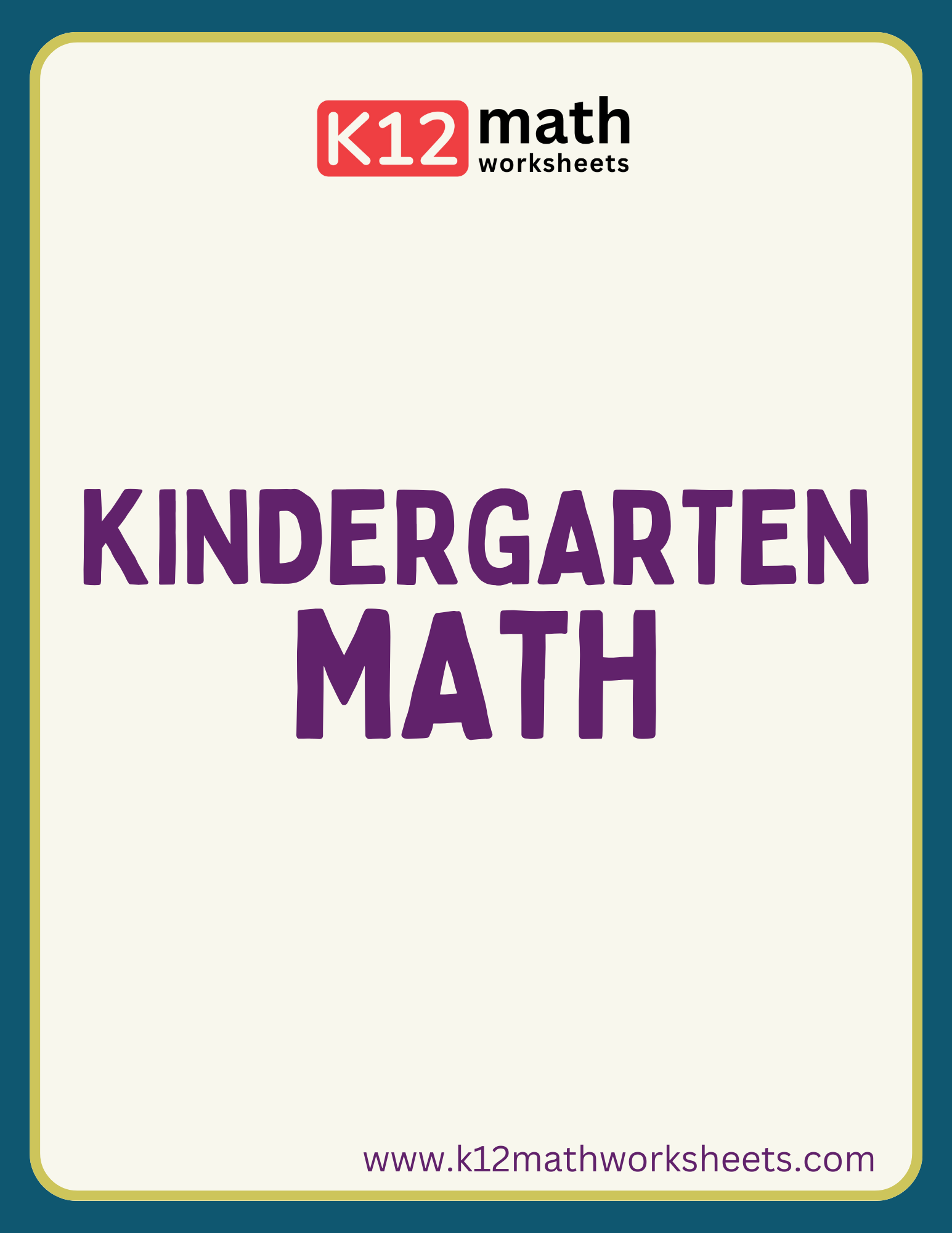 Kindergarten Math Worksheets