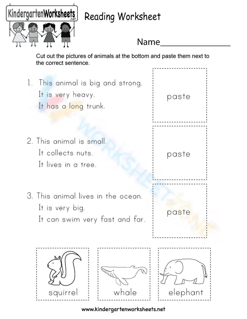 Kindergarten Reading Worksheets 5