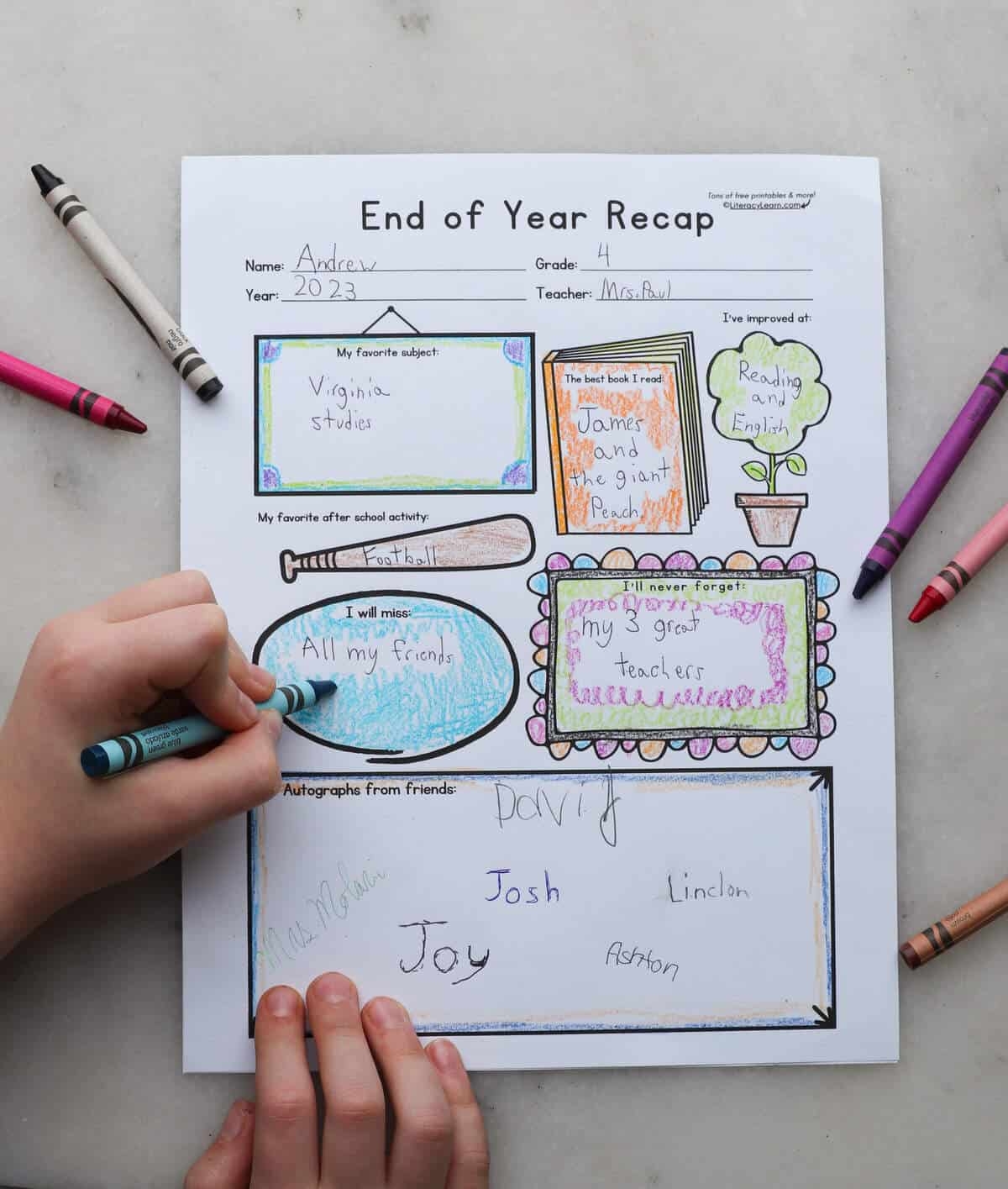Last Day Of School Printable Worksheet Free Literacy Learn Last Day Of School Printable Worksheet Free Literacy Learn