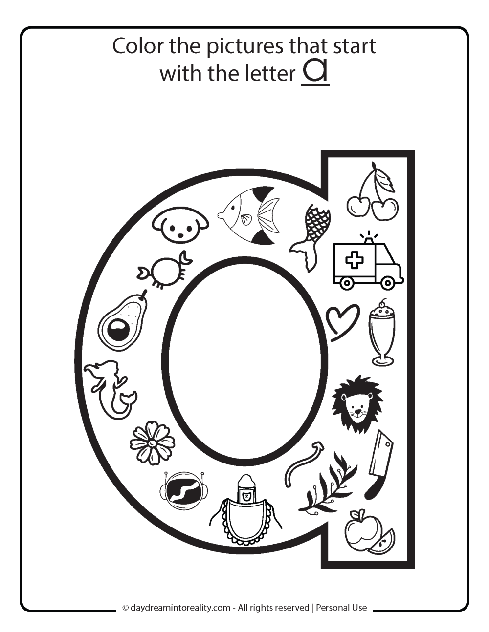 Letter A Printable Worksheet