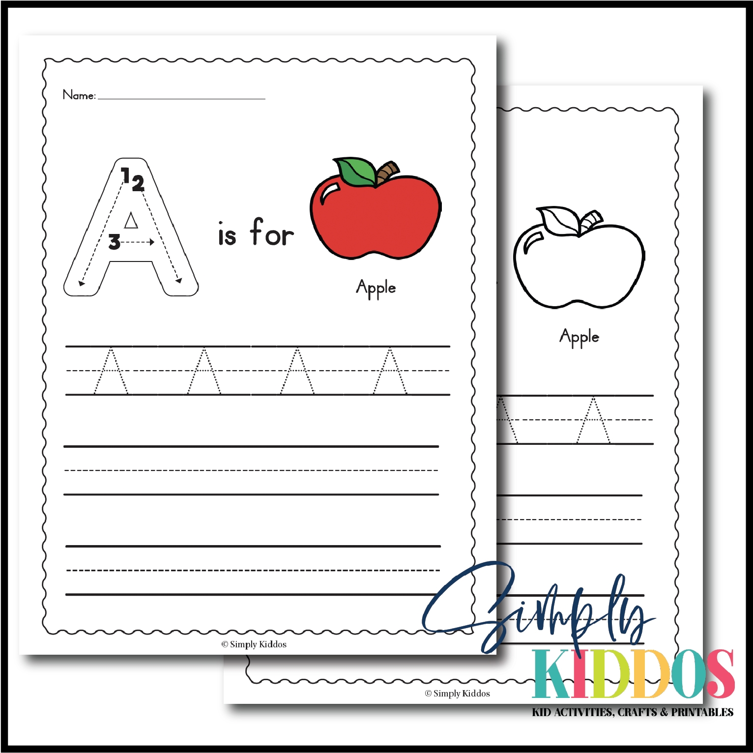 Printable Writing Kindergarten Worksheets