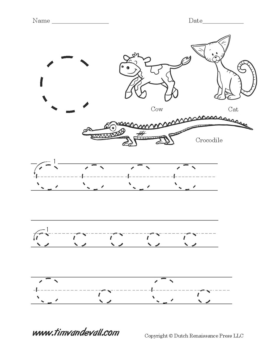 Letter C Worksheets Printable