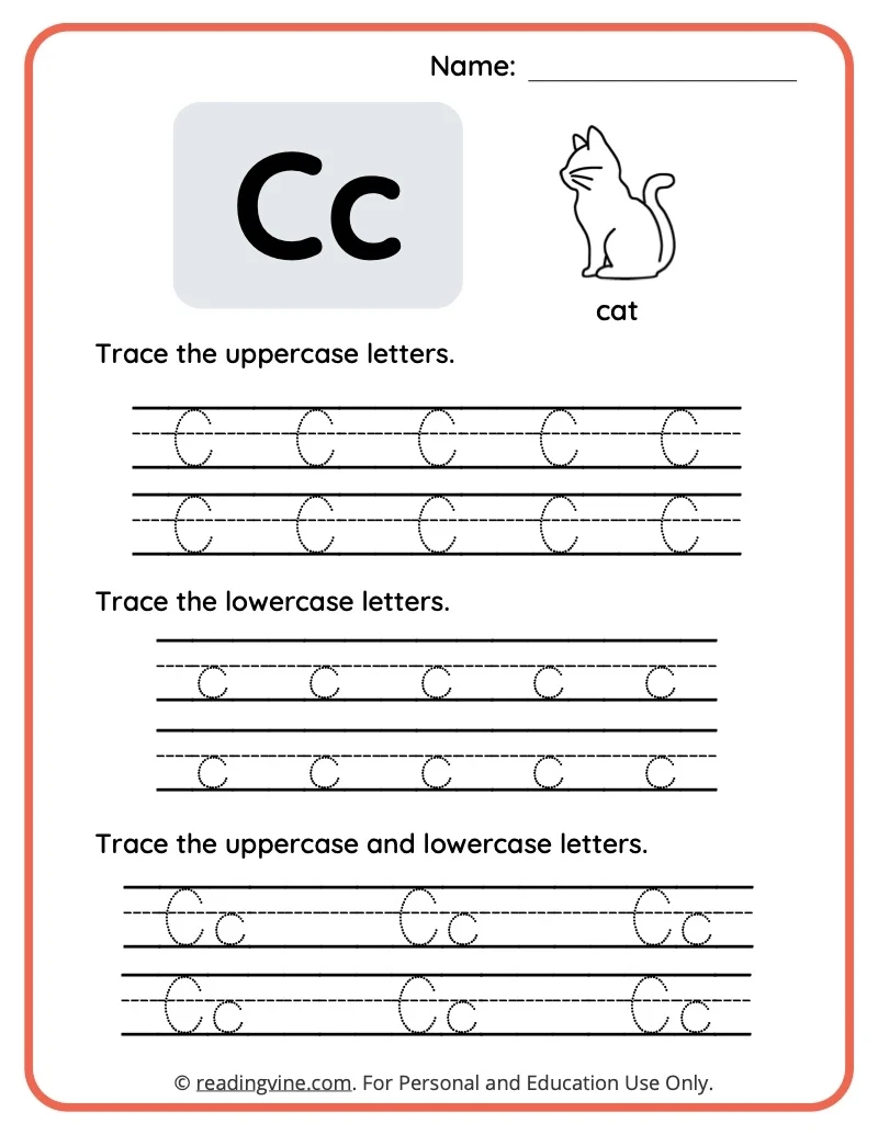 Letter C Worksheets For Preschool Free Printable