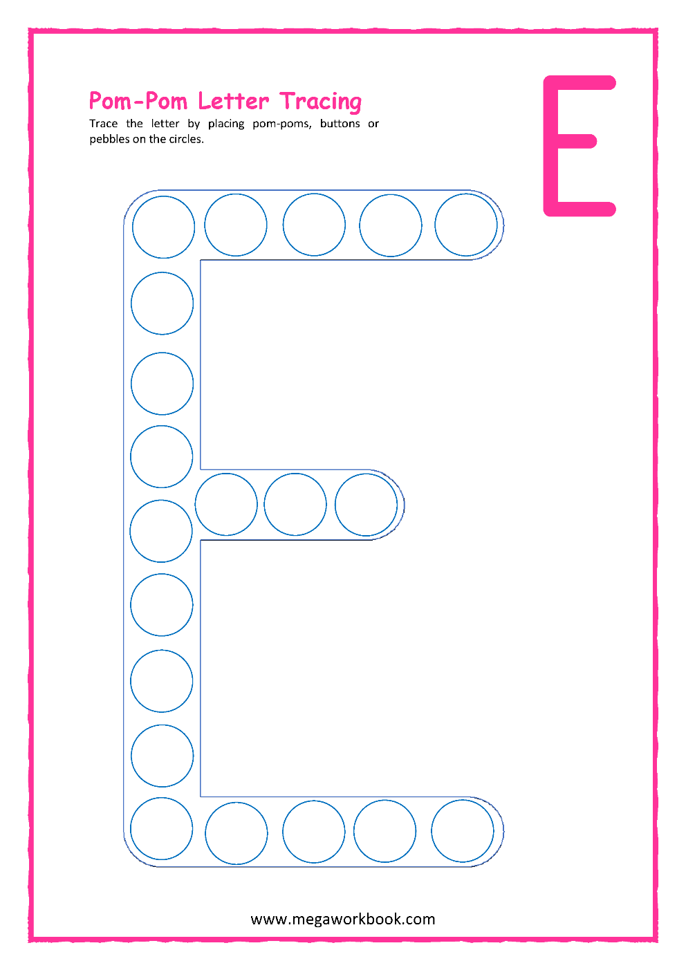 Letter E Activities Letter E Worksheets Letter E Activities For Preschoolers Letter E Printables MegaWorkbook