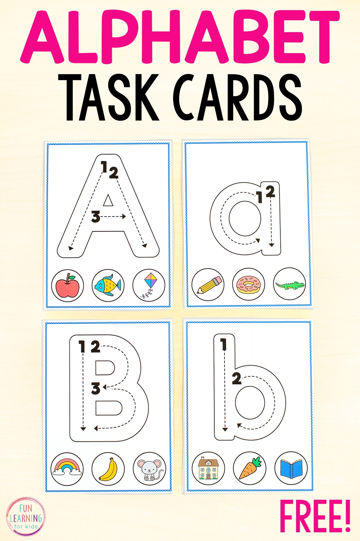 Letter Formation And Beginning Sounds Task Cards