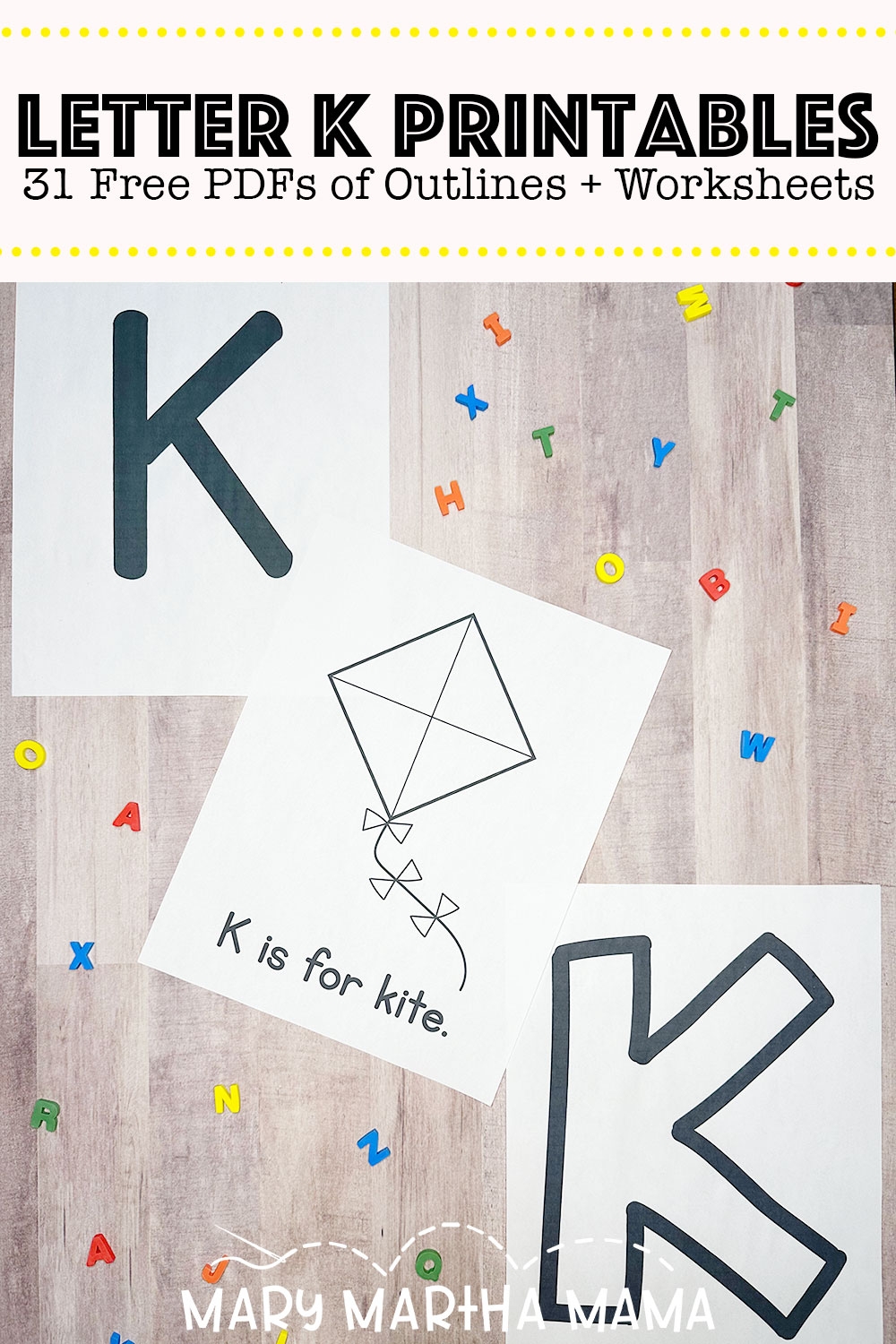 Letter K Printable Free PDFs Worksheets Mary Martha Mama