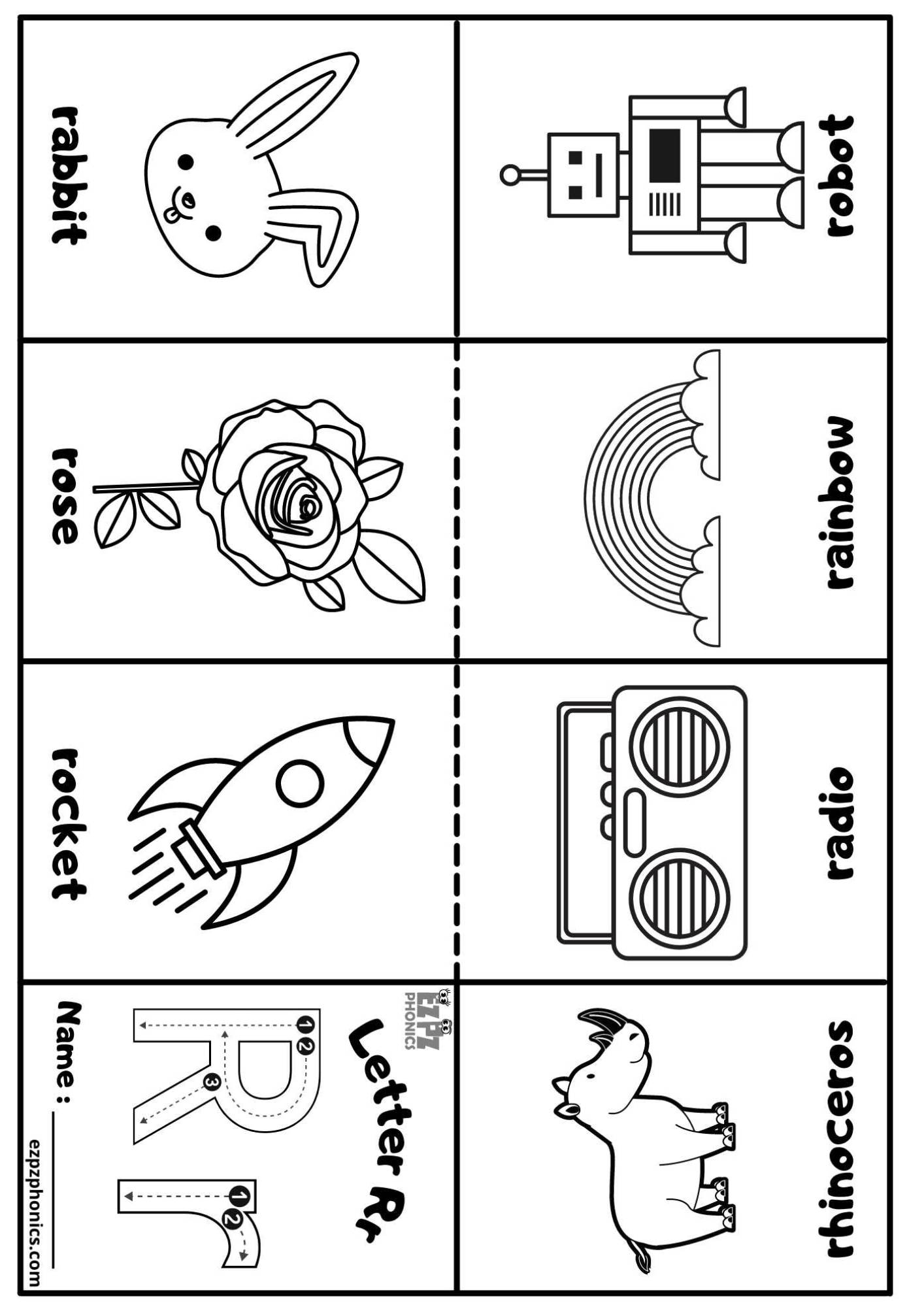 Free Printable Letter R Worksheets