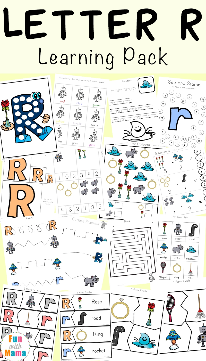 Letter R Free Printable Worksheets
