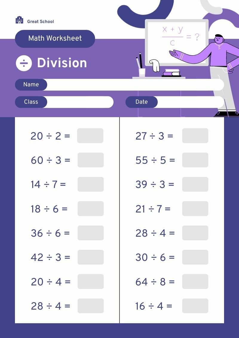 Math Worksheets Printables