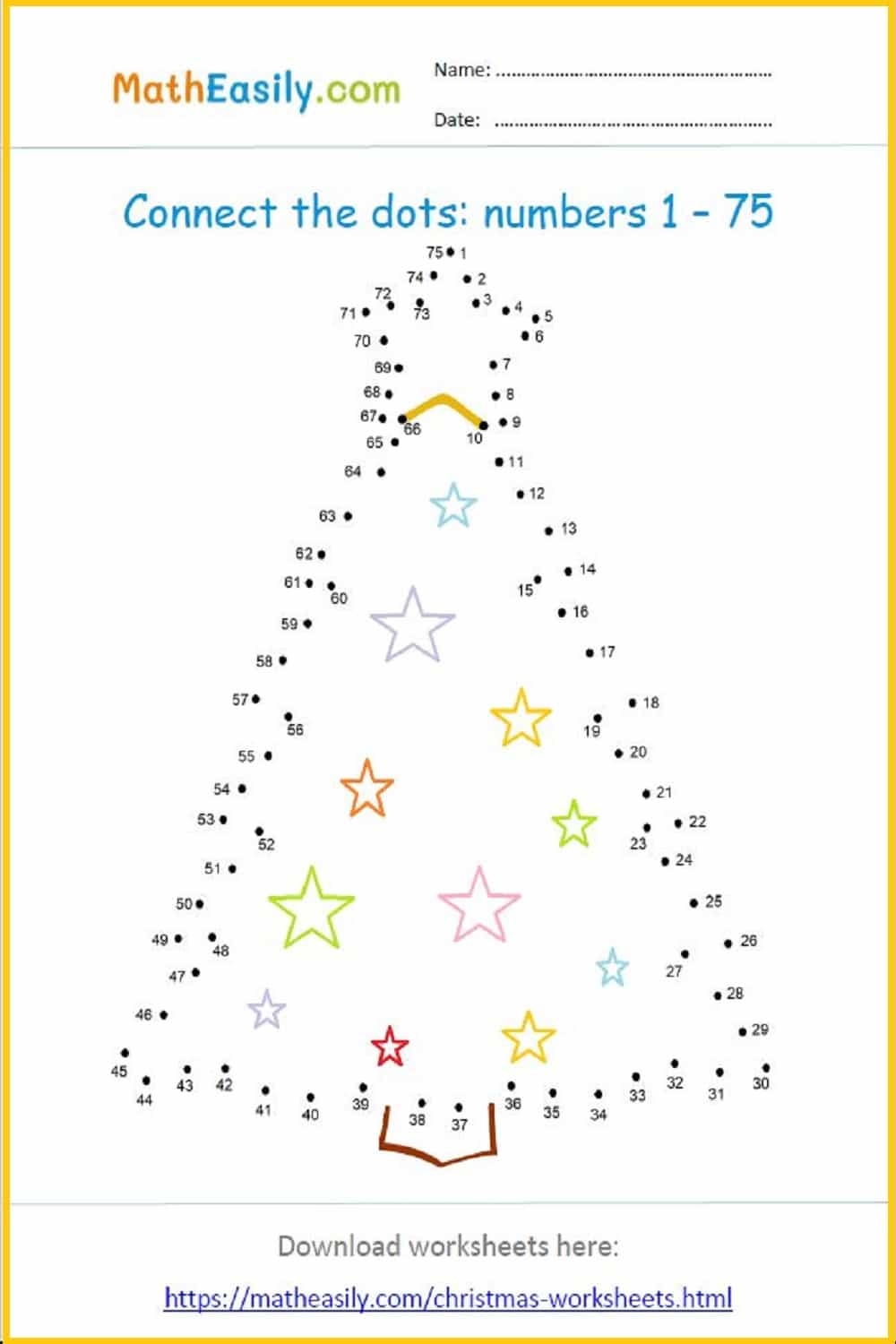 Math Christmas Worksheets PDF Free Download 