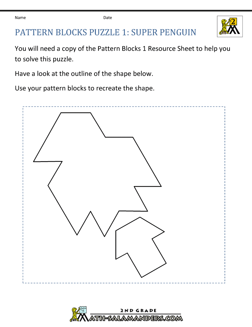 Math Puzzles For Kids Shape Puzzles