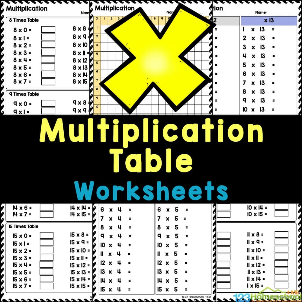 Times Tables 1 12 Printable Worksheets Times Tables 1 12 Printable Worksheets