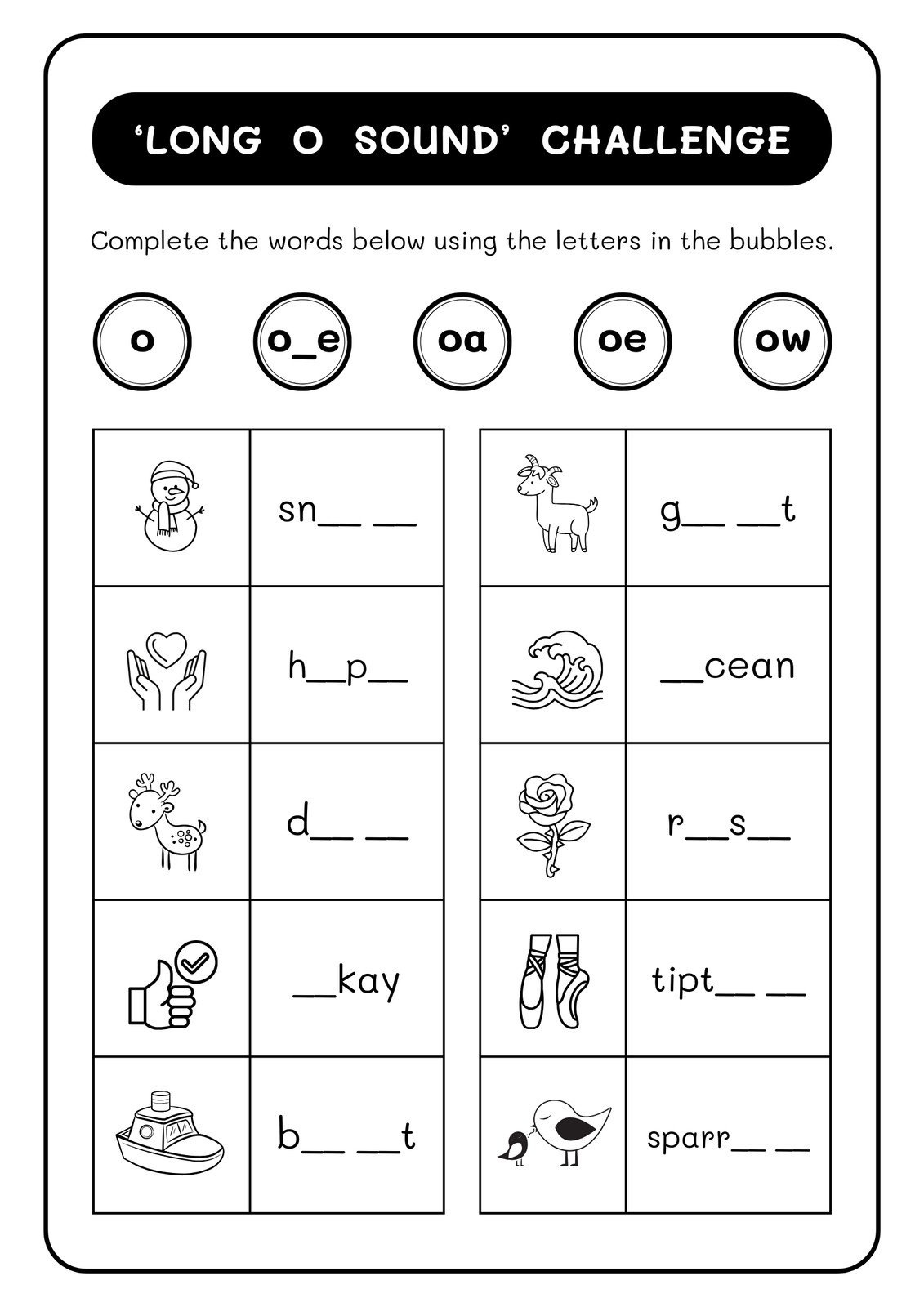 Free Printable English Worksheets
