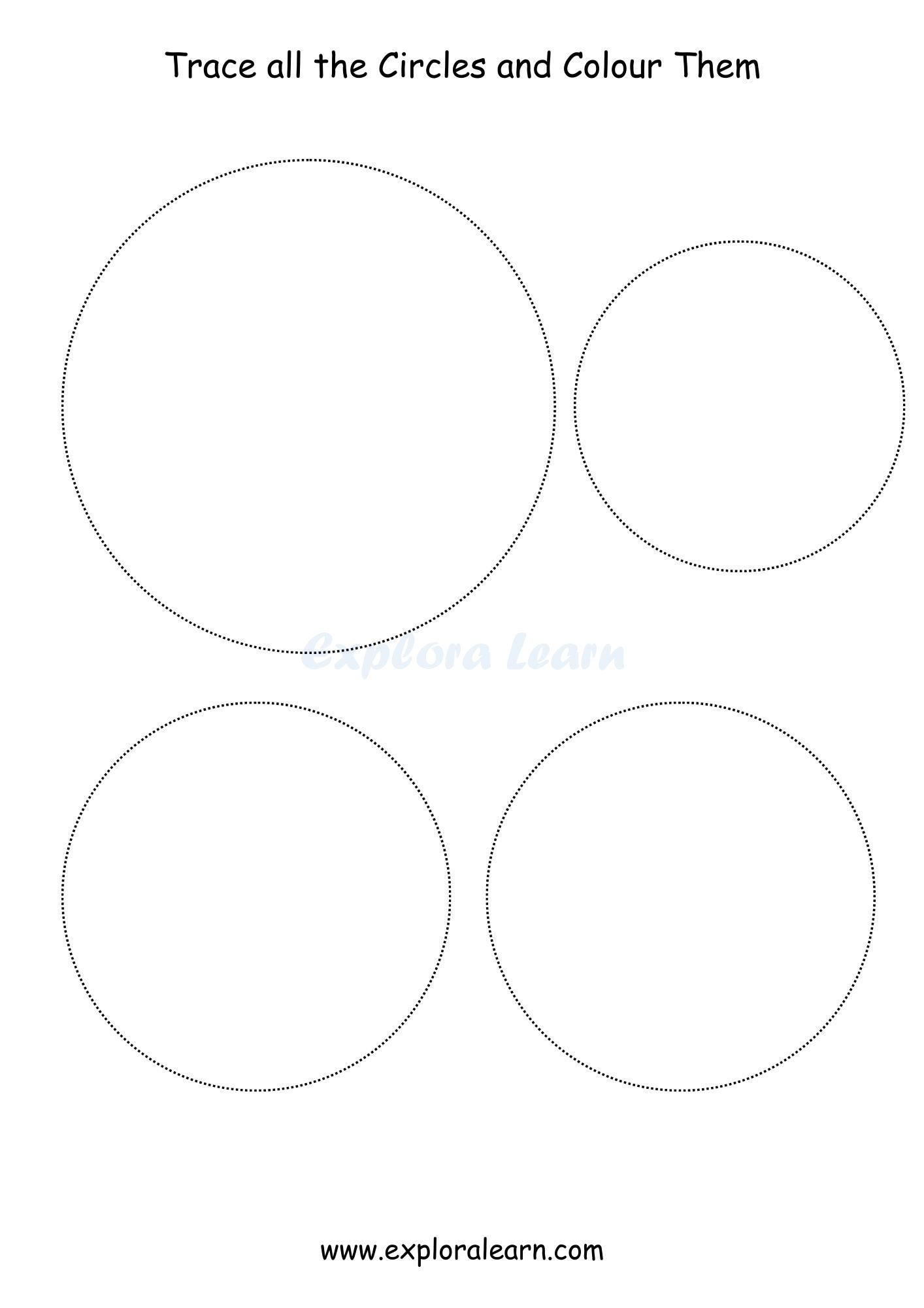 Playful Shapes And Colors Worksheets For Preschool And Kindergarten Kids
