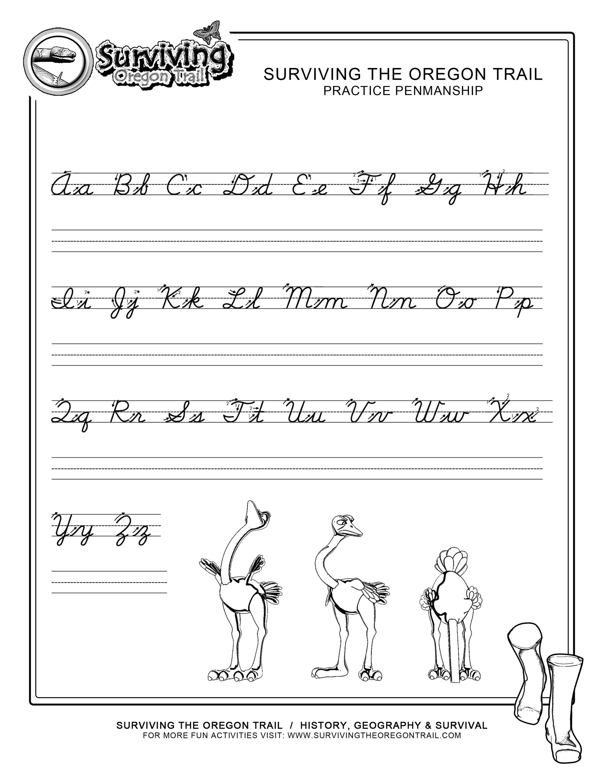 Cursive Worksheets Printable Free
