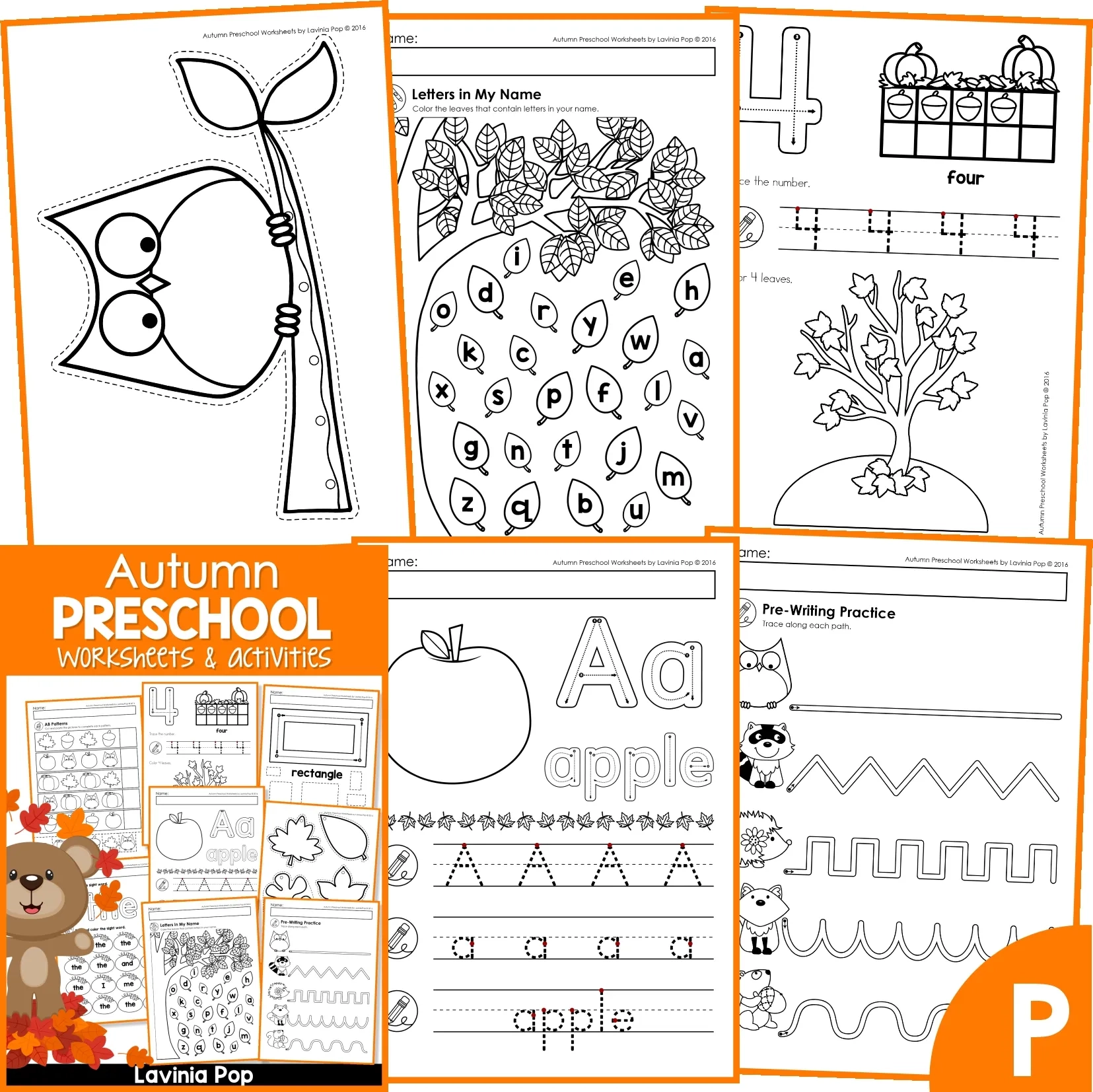 Autumn Worksheets Printable