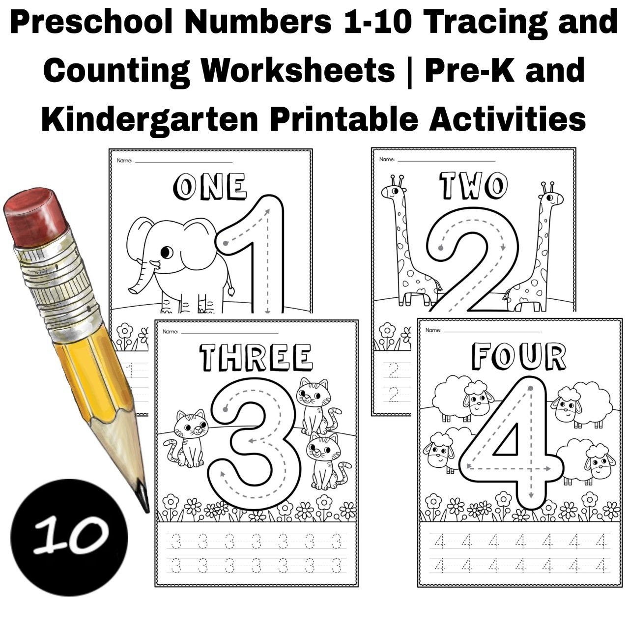 Pre K Worksheets Printables