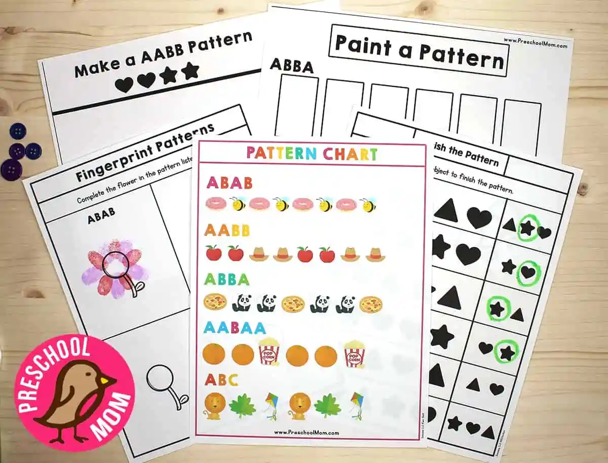 Free Printable Pattern Worksheets