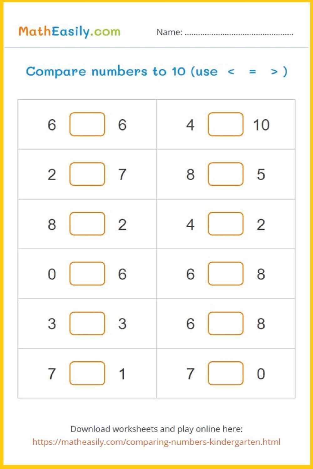 Printable 1st Grade Math Worksheets PDF Free Download