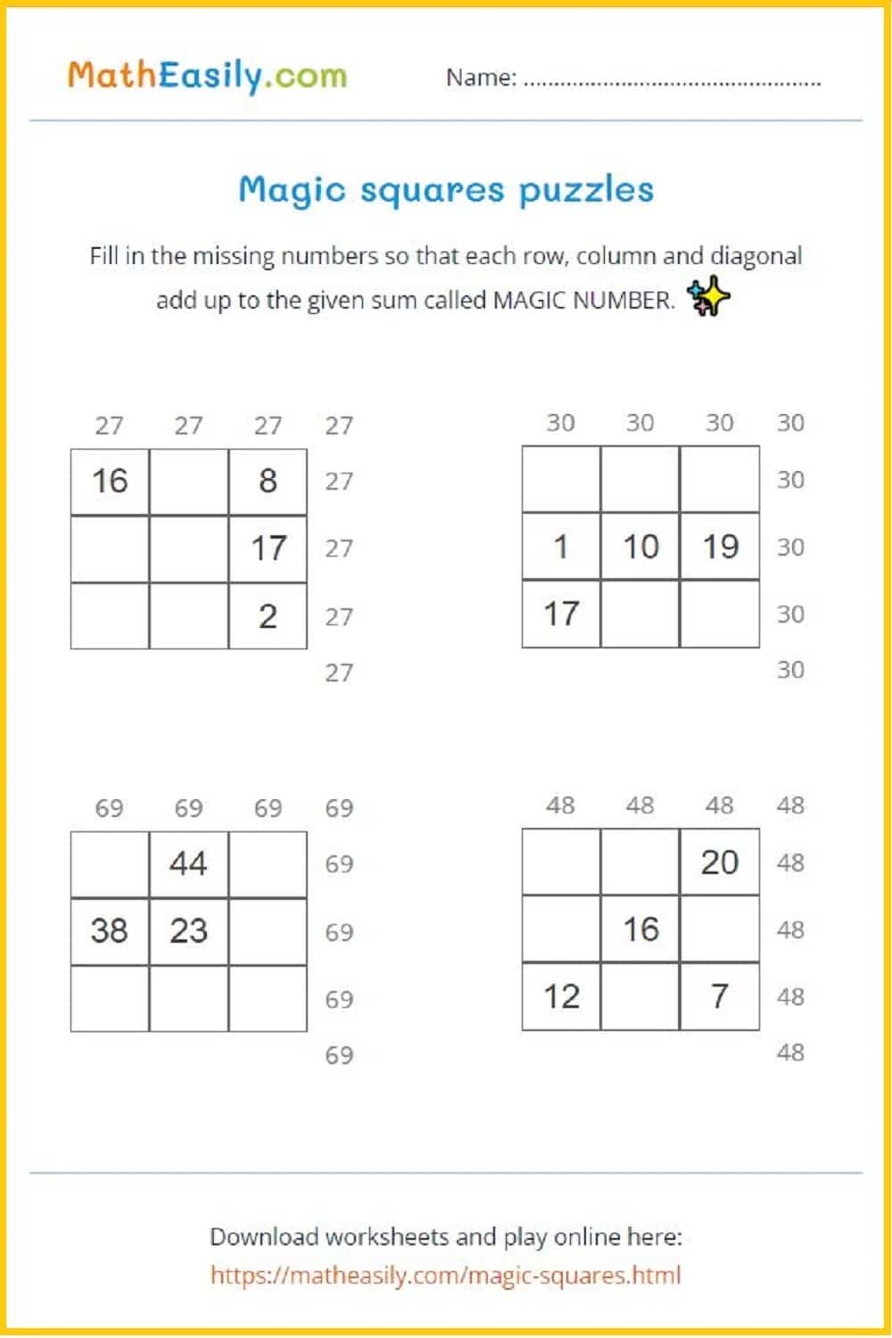 Printable Math Worksheets For 2nd Graders