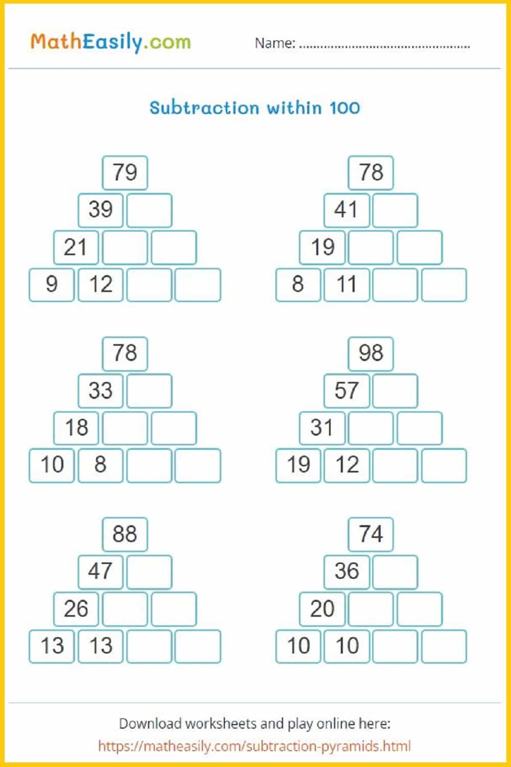 Printable Math Worksheets For Second Graders