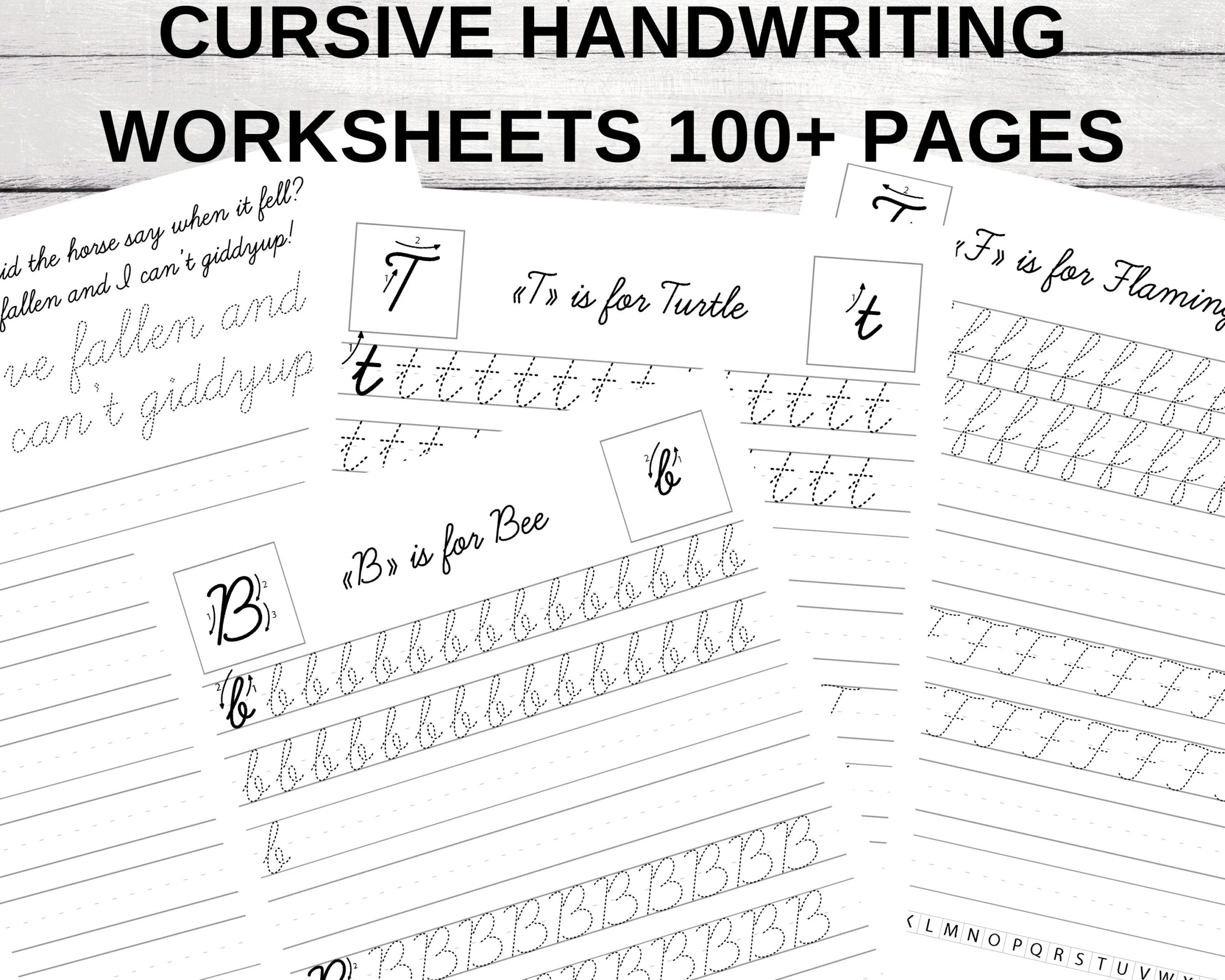 Cursive Handwriting Worksheets Free Printable