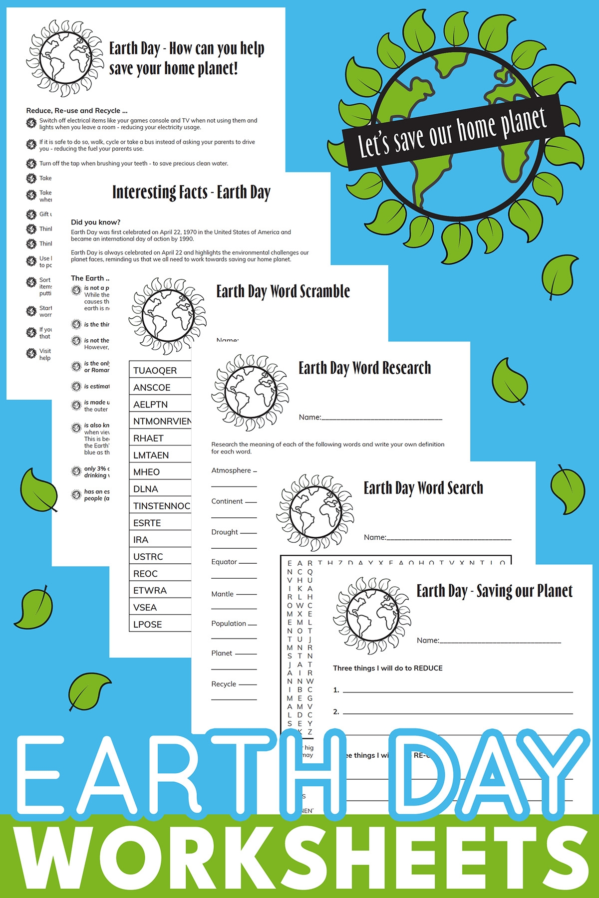 Printable Earth Day Worksheets For Elementary Primary Grades Printable Earth Day Worksheets For Elementary Primary Grades