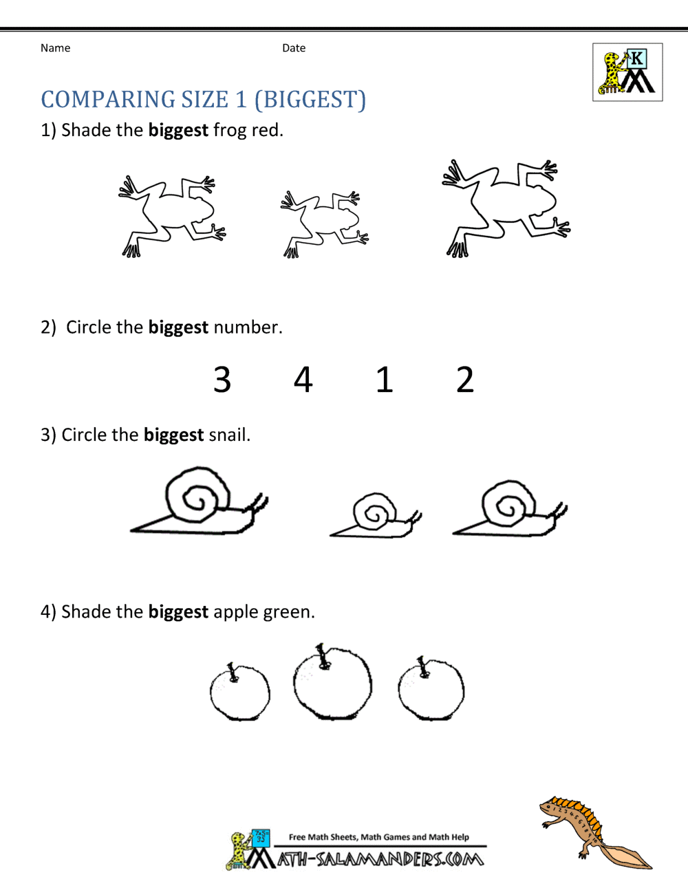 Printable Worksheets For Kg