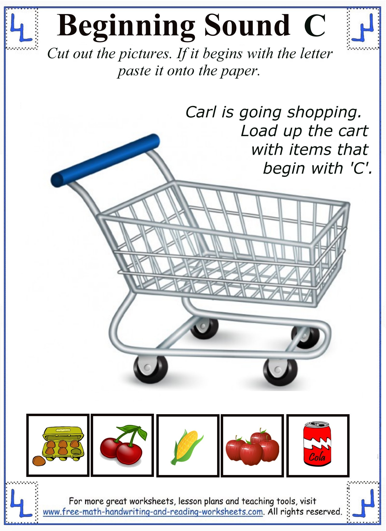 Letter C Worksheets Free Printables