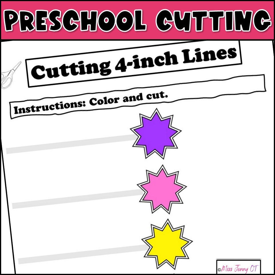 Printable Preschool Scissors Cutting Practice Worksheets Classful