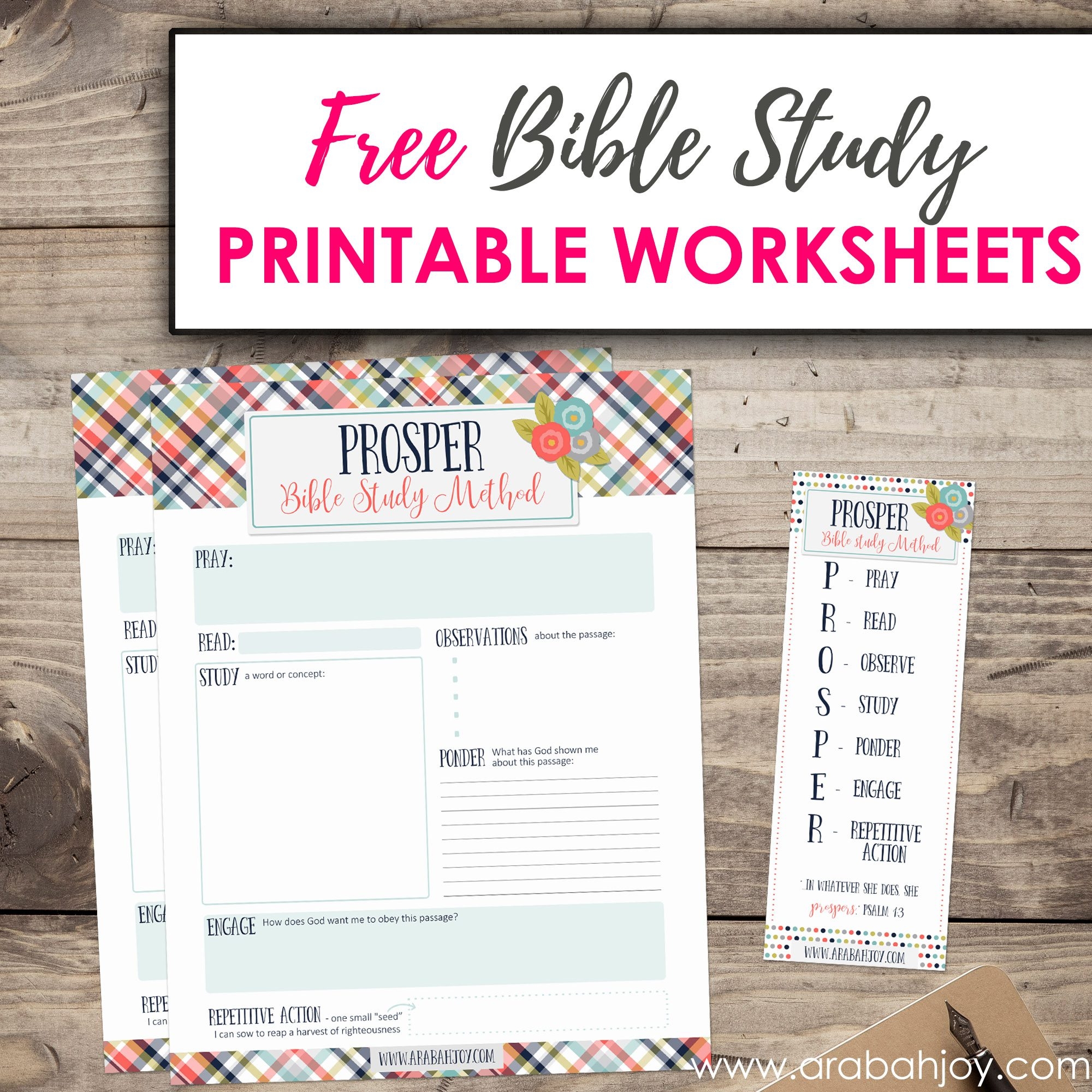 PROSPER Square FREE Printable Bible Study Method Arabah PROSPER Square FREE Printable Bible Study Method Arabah