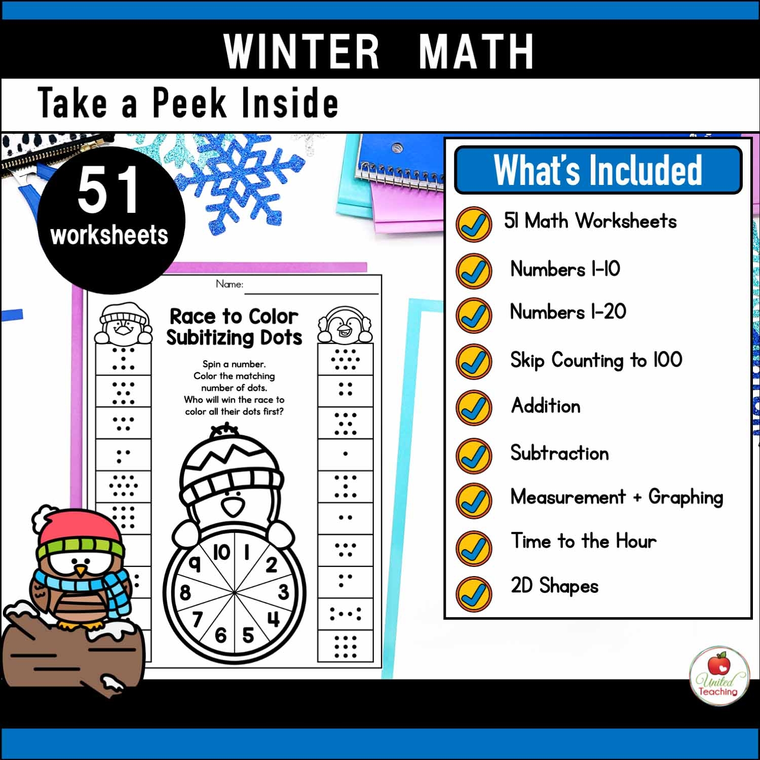 Seasonal Kindergarten Worksheets Bundle United Teaching