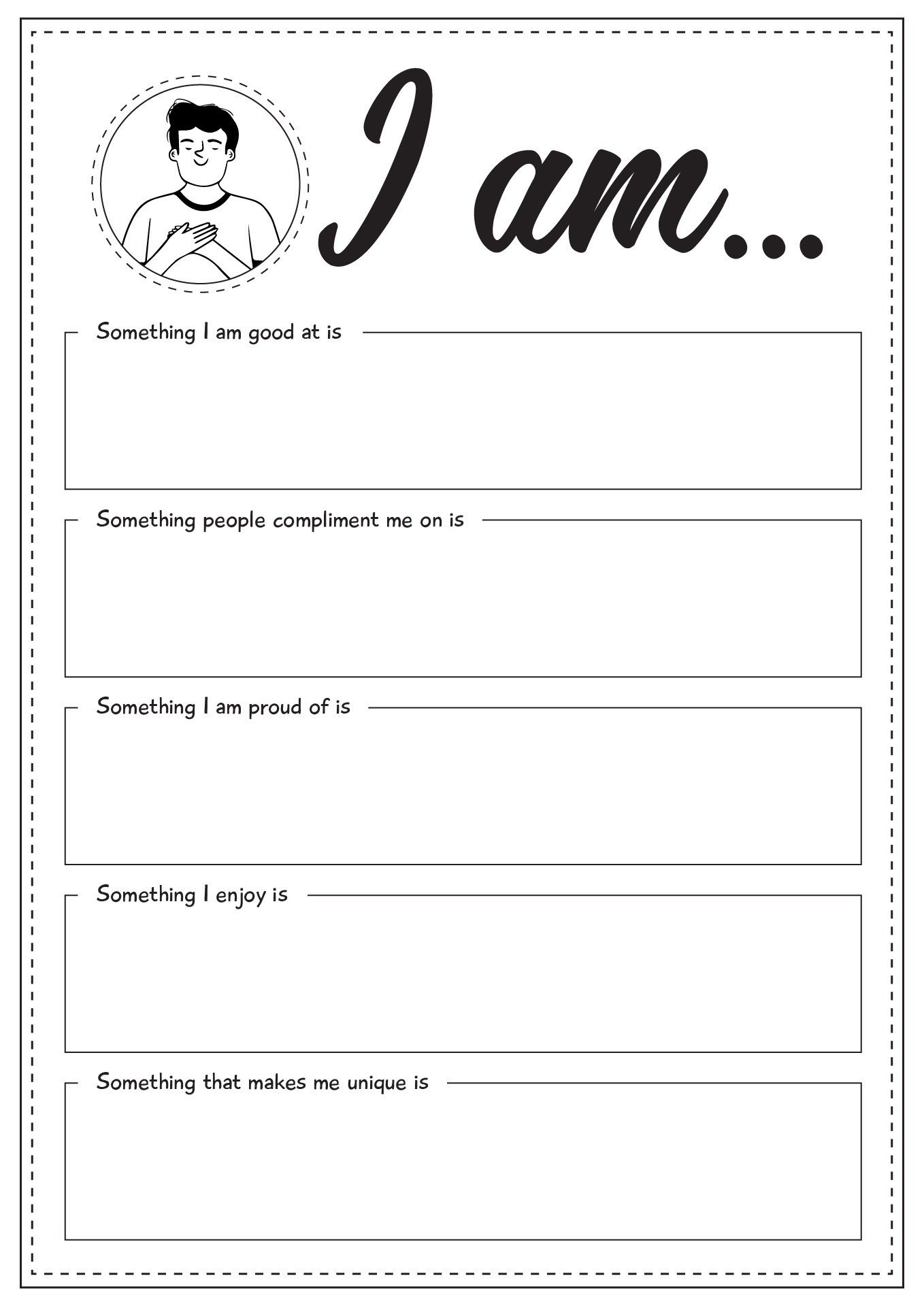 Self Esteem Builder Spin Wheel Activity teacher Made Worksheets Library