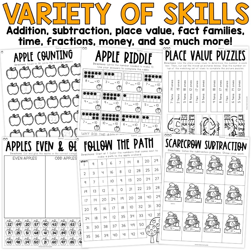 1st Grade Math Worksheets Free Printable