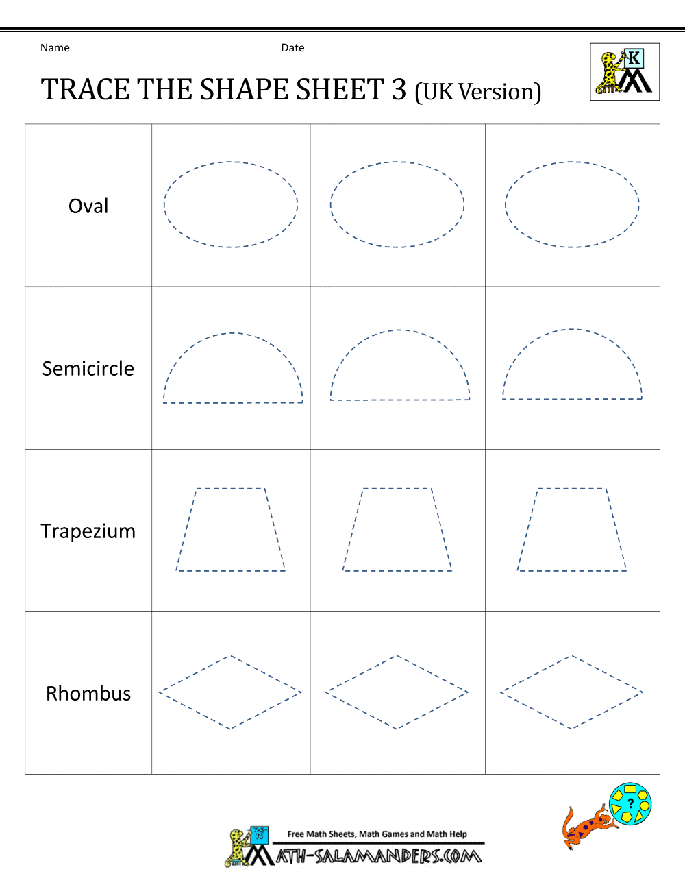 Free Printable Tracing Worksheets For Kindergarten