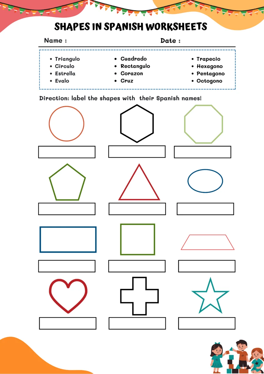 Printable Spanish Worksheets