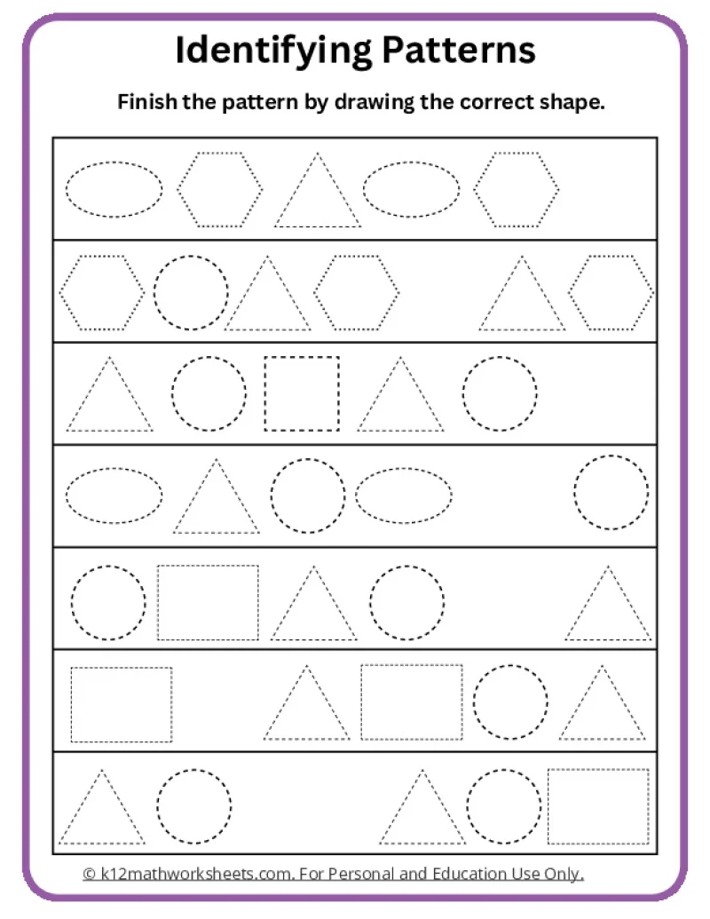 Shapes Worksheets