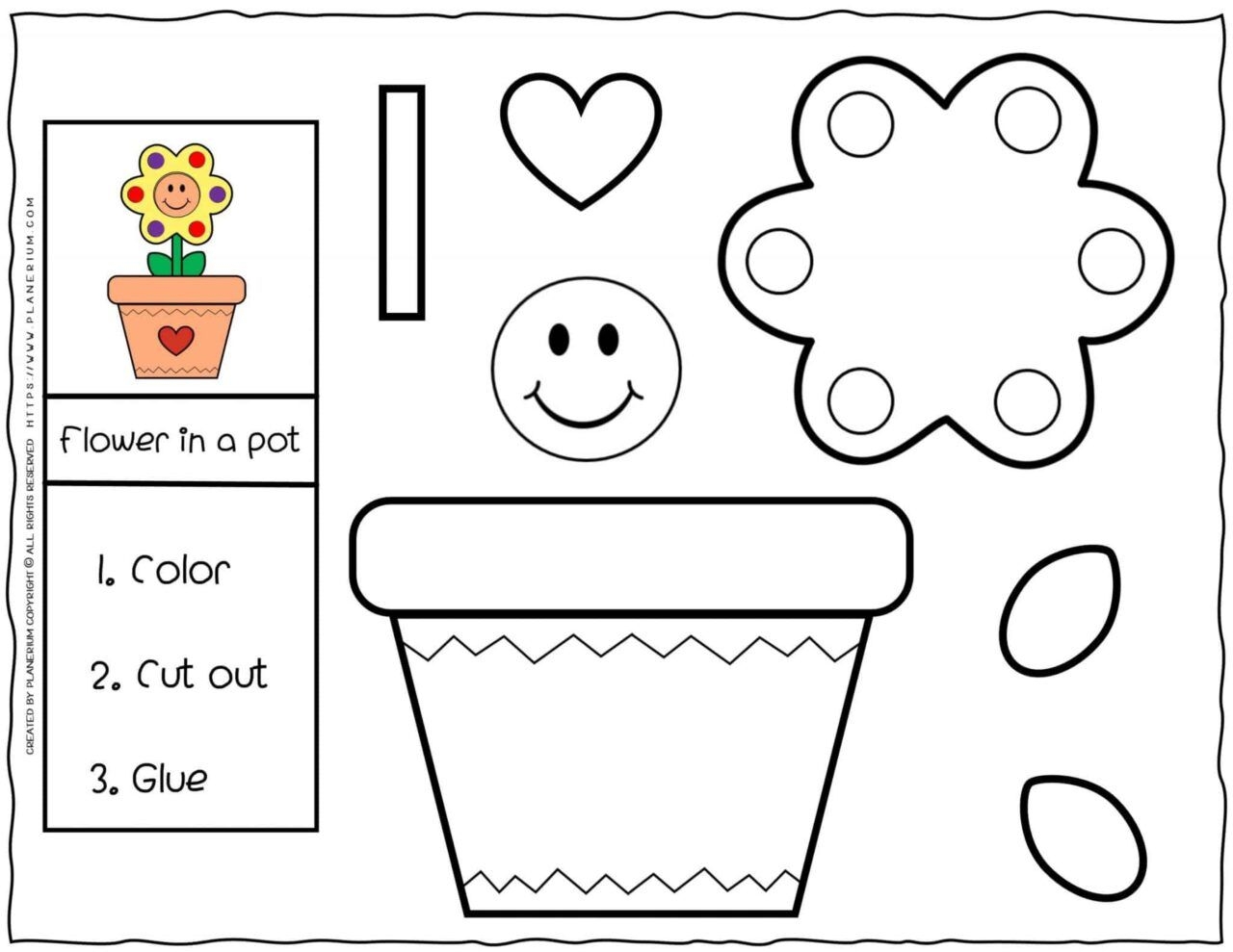 Spring Flower Cut And Glue Worksheets Free Creative Craft Activity For Kids Spring Flower Cut And Glue Worksheets Free Creative Craft Activity For Kids