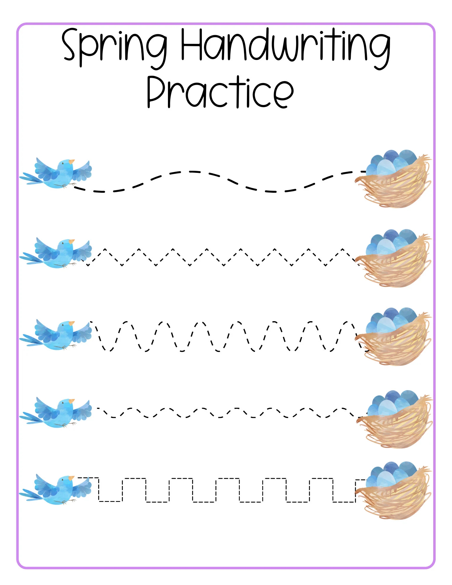 Spring Preschool Packet Preschool Worksheets Preschool Printable Kindergarten Homeschool Toddler Printable Kindergarten Spring Print Etsy