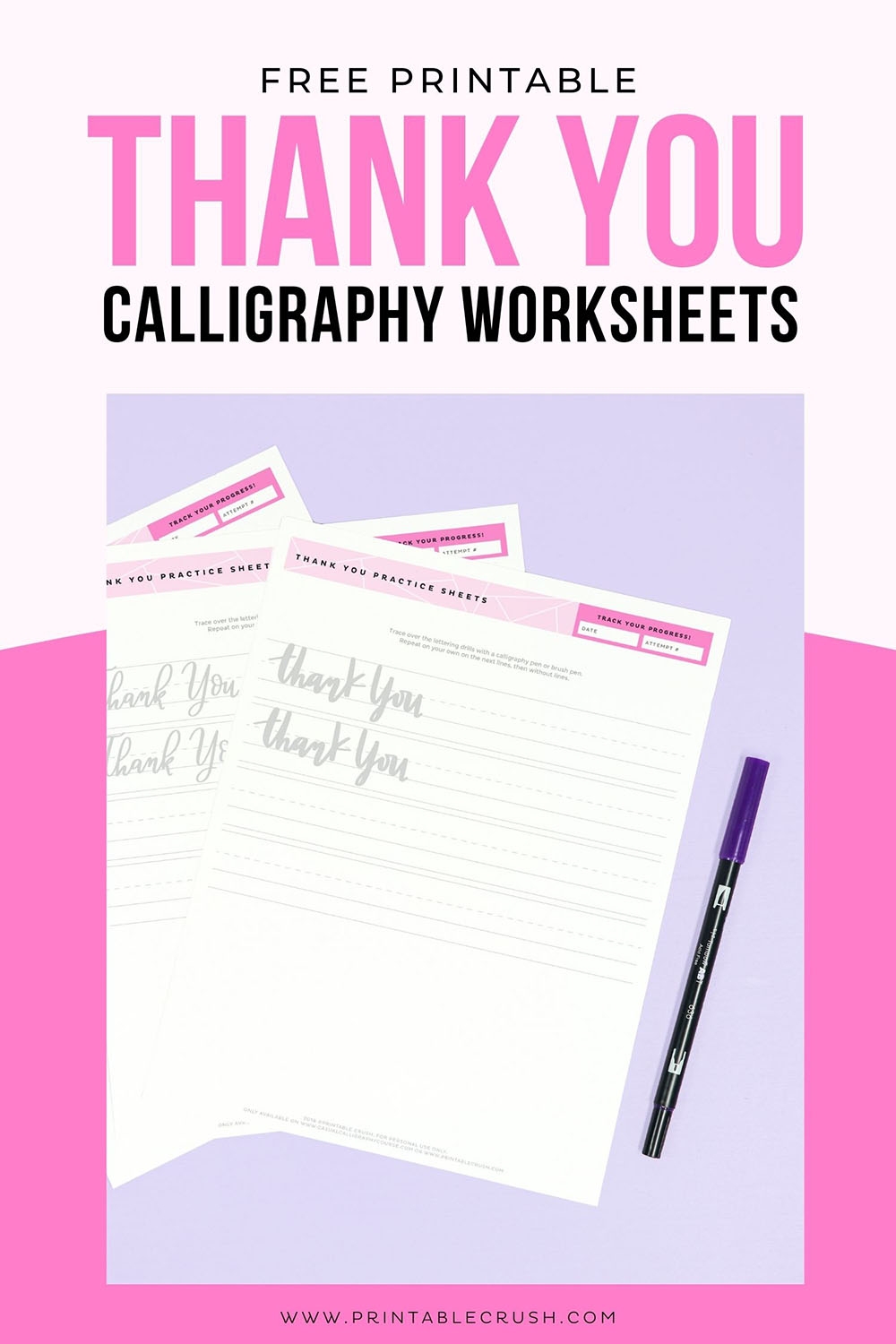 Free Printable Calligraphy Worksheets